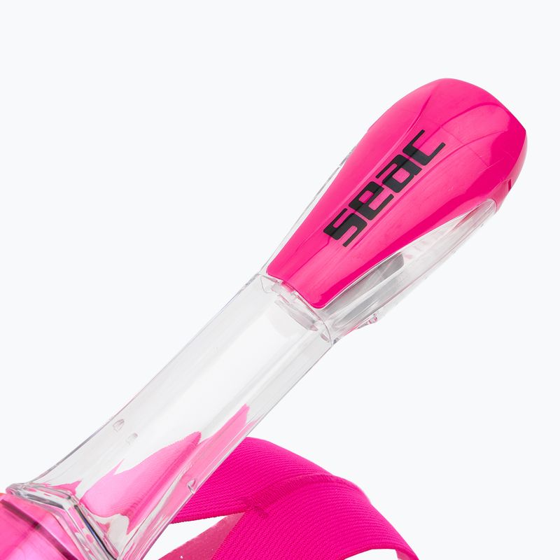 SEAC Magica maschera integrale per bambini in silicone nero/rosa per lo snorkeling 4