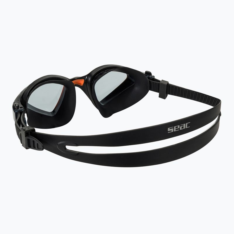Occhialini da nuoto SEAC Lynx nero/arancio 4
