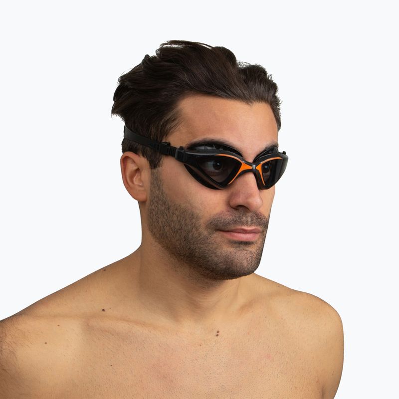 Occhialini da nuoto SEAC Lynx nero/arancio 9