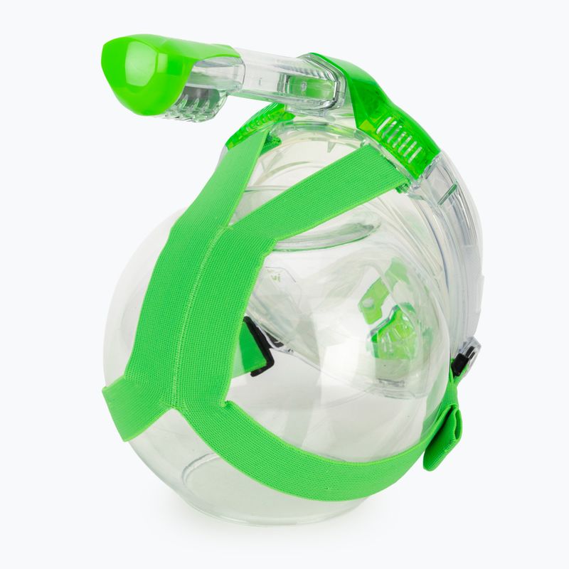 Maschera facciale integrale da snorkeling per bambini SEAC Libera lime transparent/lime 4