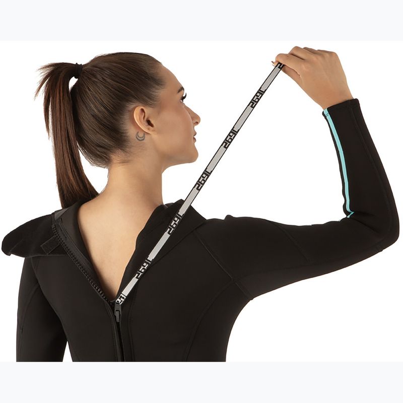 Muta subacquea da donna SEAC Feel-S 3 mm black/light blue 6