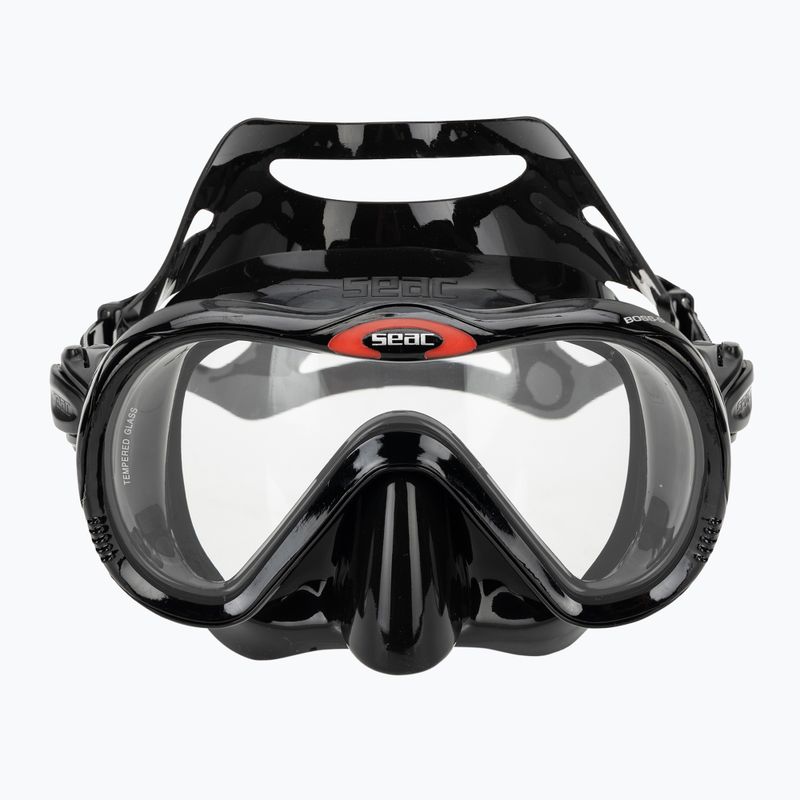 Maschera da snorkeling Seac Boss black/silver 2