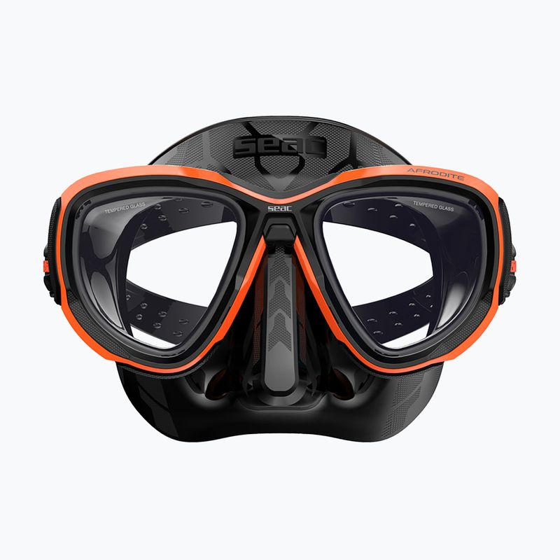 Maschera subacquea SEAC Afrodite orange 3