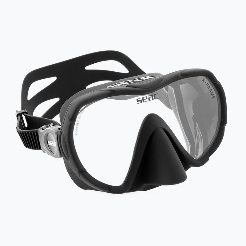 Maschera subacquea SEAC X-Frame black 2