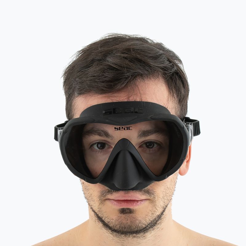Maschera subacquea SEAC X-Frame black 6