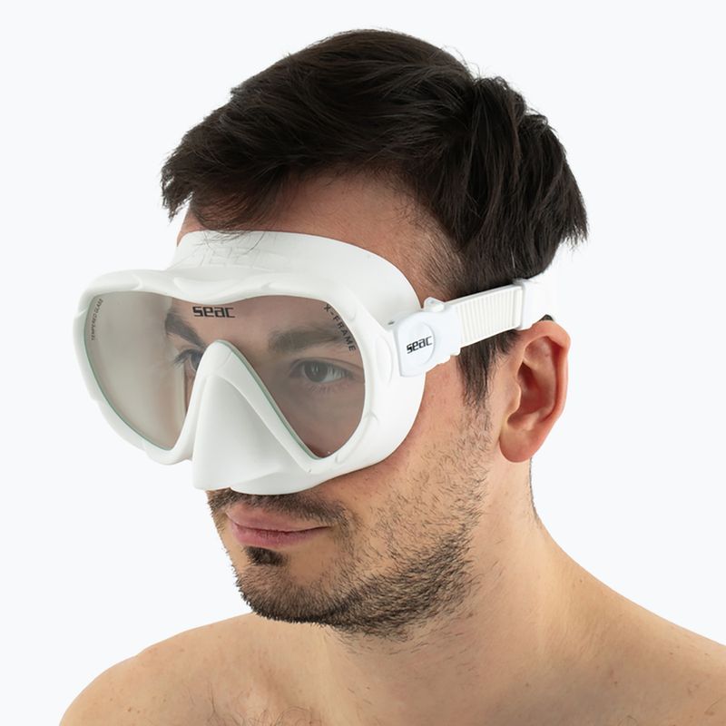 Maschera subacquea SEAC X-Frame white 10