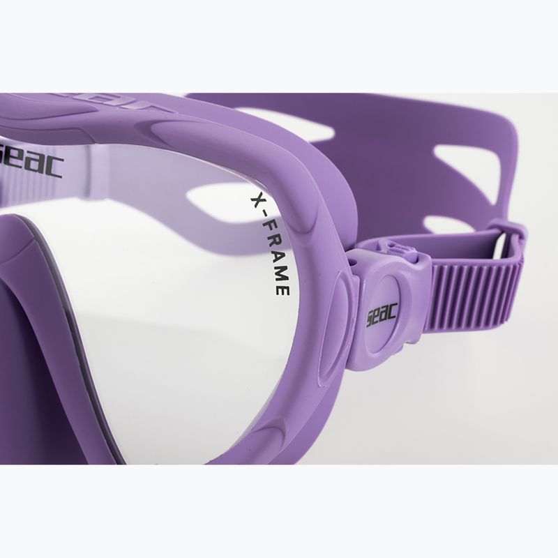 Maschera subacquea SEAC X-Frame lilac 4