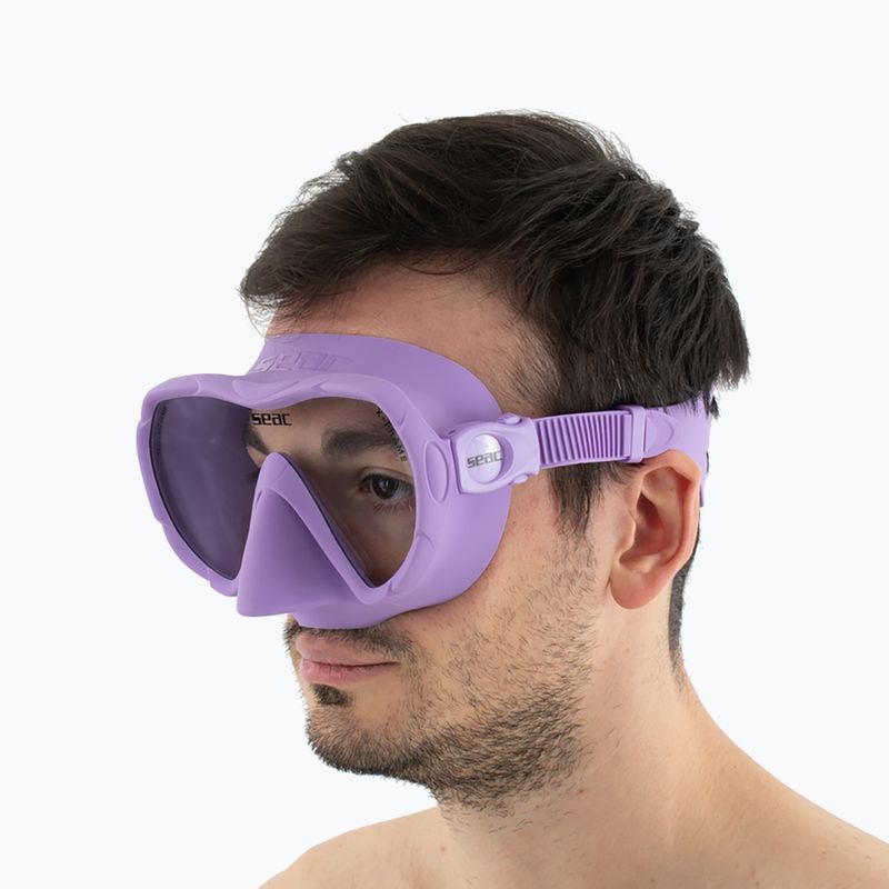 Maschera subacquea SEAC X-Frame lilac 9