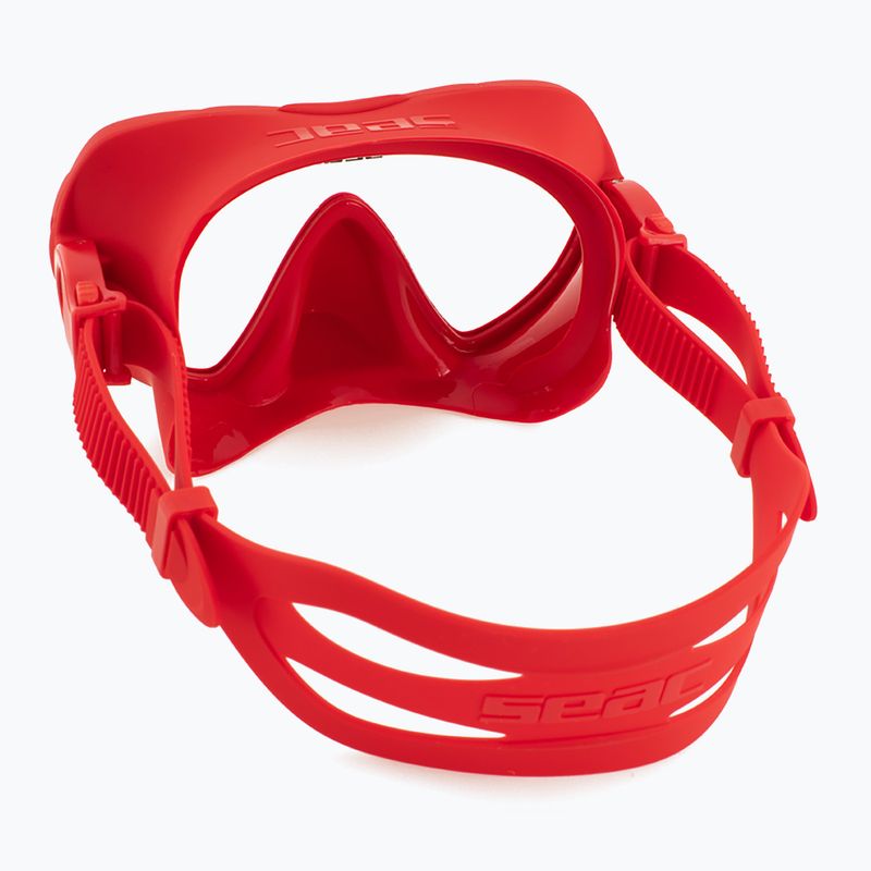 Maschera subacquea SEAC X-Frame red 3