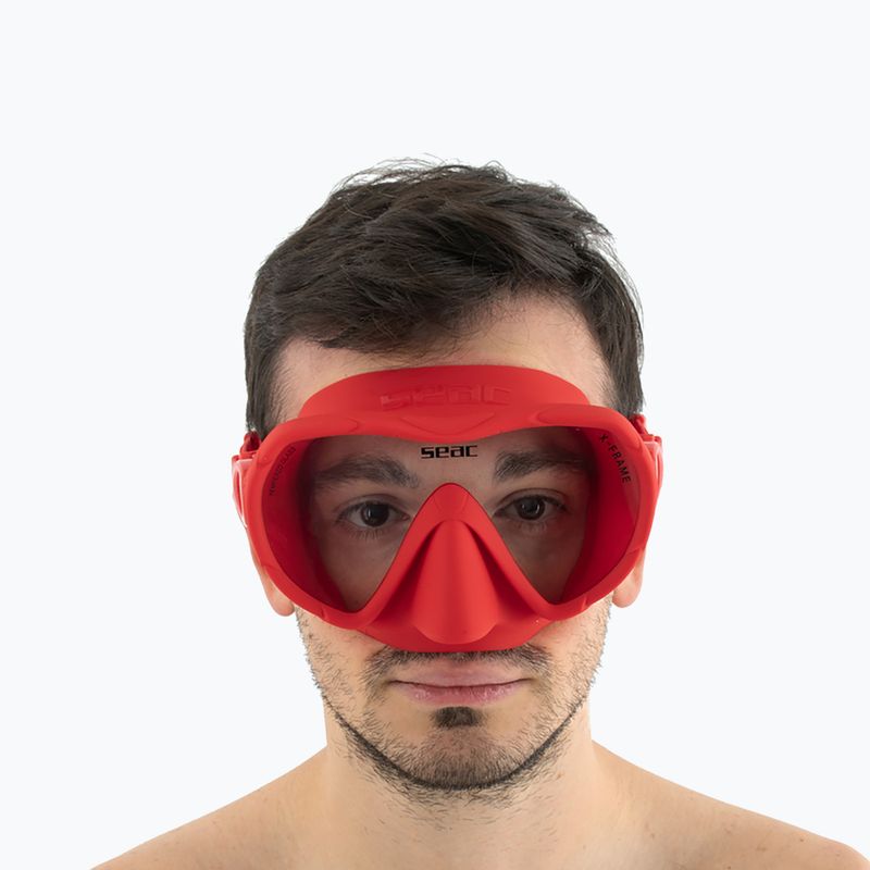 Maschera subacquea SEAC X-Frame red 7