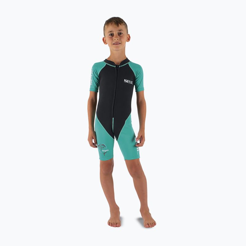 Muta da nuoto bambino SEAC Dolphin Shorty 1,5 mm black/tiffany