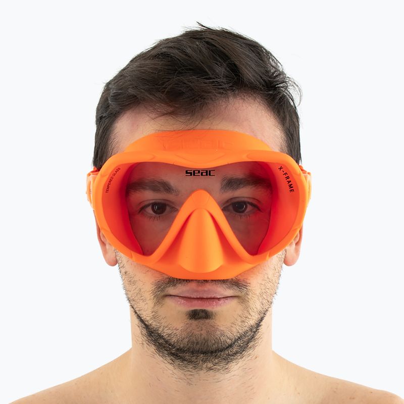 Maschera subacquea SEAC X-Frame orange 13