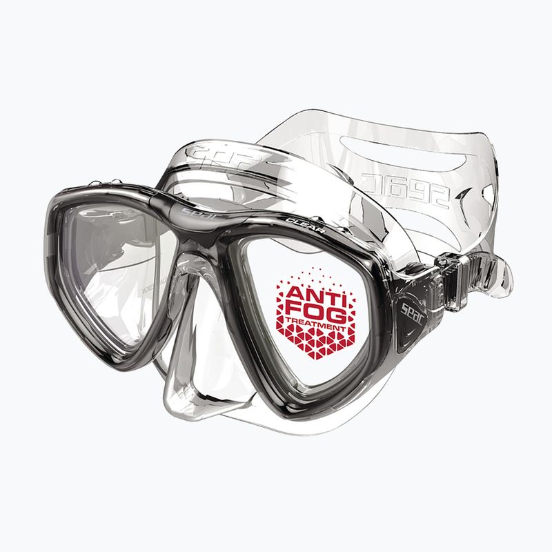 Maschera subacquea SEAC Clear Antifog transparent black 2