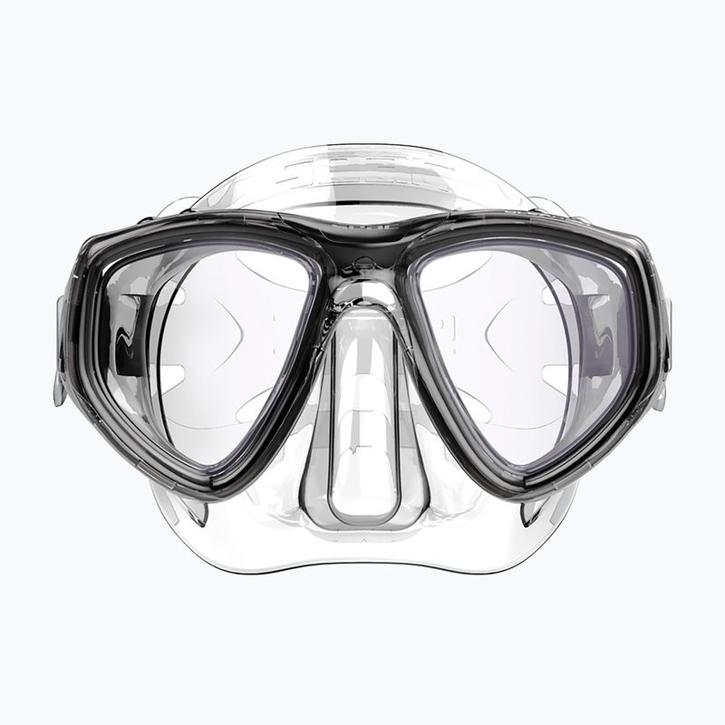 Maschera subacquea SEAC Clear Antifog transparent black 4