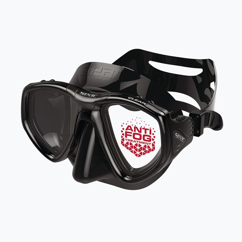 Maschera subacquea SEAC Clear Antifog black 2