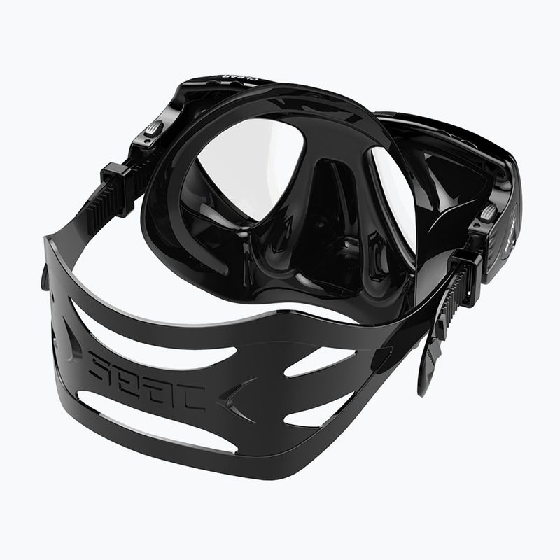Maschera subacquea SEAC Clear Antifog black 3