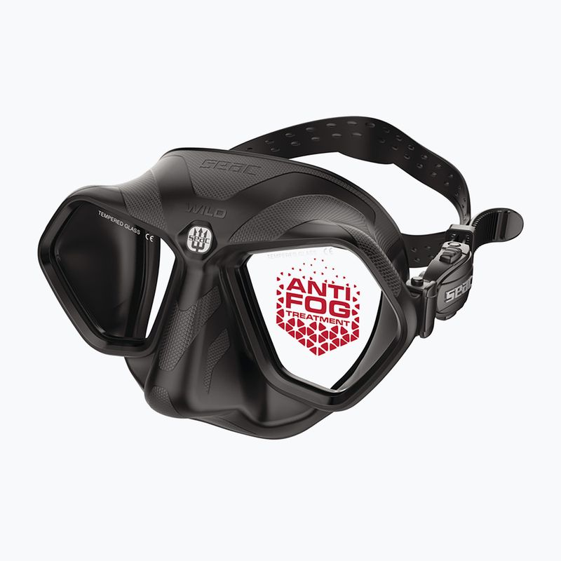 Maschera subacquea SEAC Wild Antifog black 2
