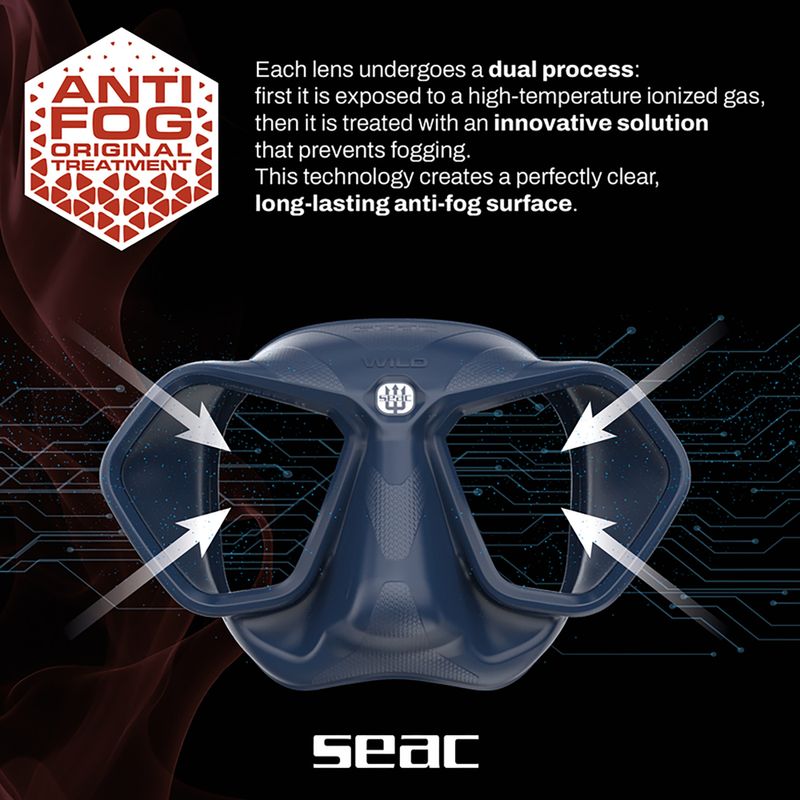 Maschera subacquea SEAC Wild Antifog blue 5