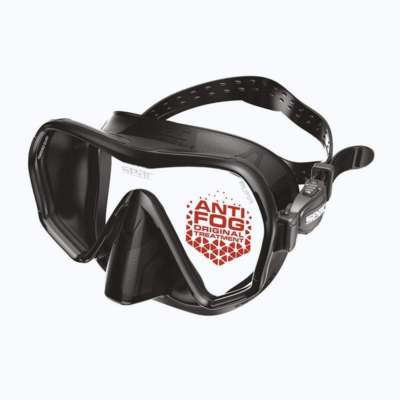 Maschera subacquea SEAC Pura Antifog black 2