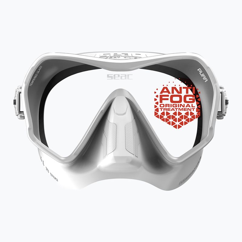 Maschera subacquea SEAC Pura Antifog white 4