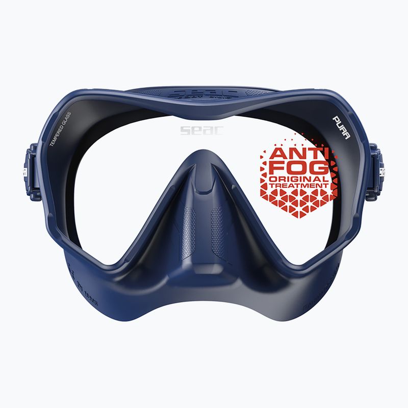 Maschera subacquea SEAC Pura Antifog blue 4