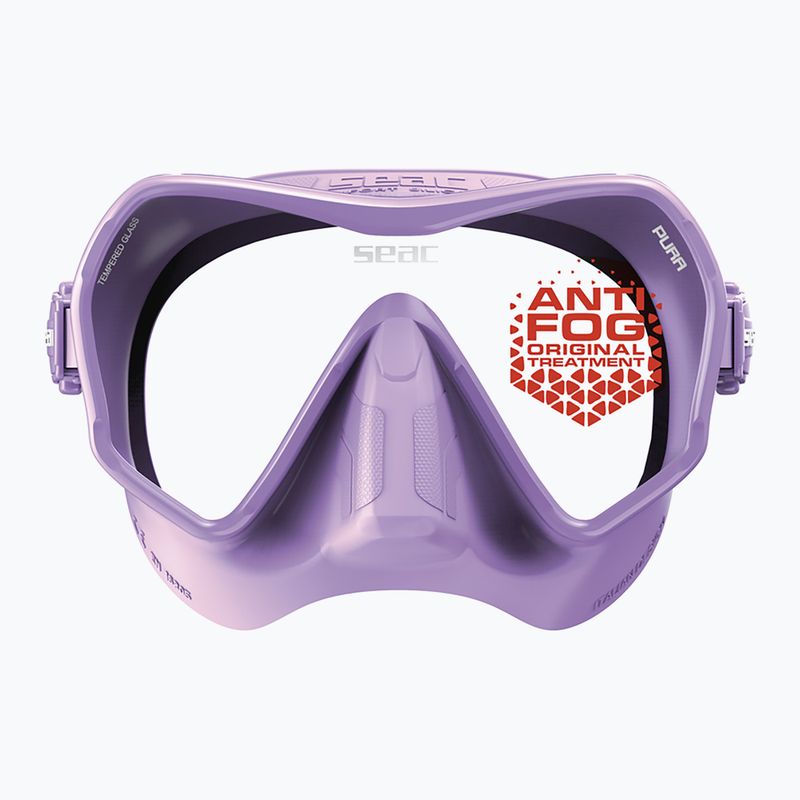 Maschera subacquea SEAC Pura Antifog lilac 4