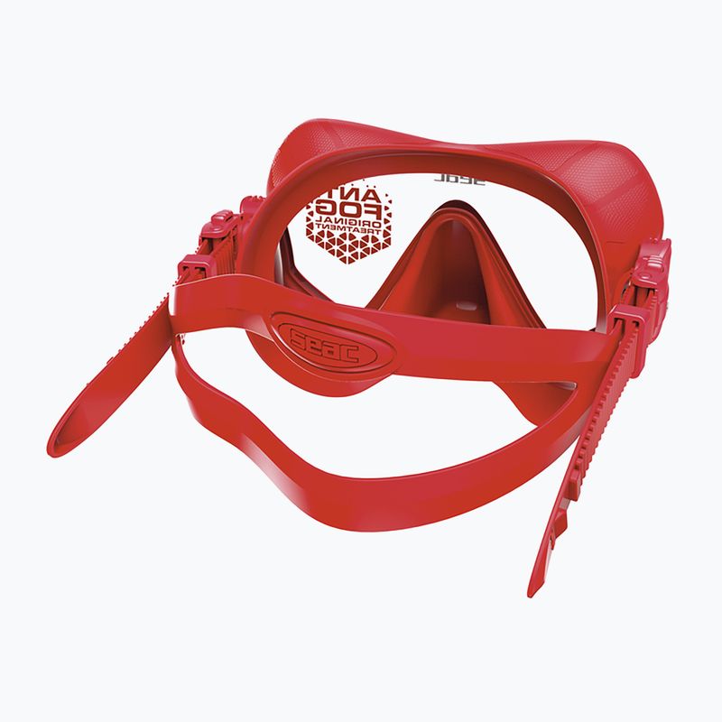 Maschera subacquea SEAC Pura Antifog red 3
