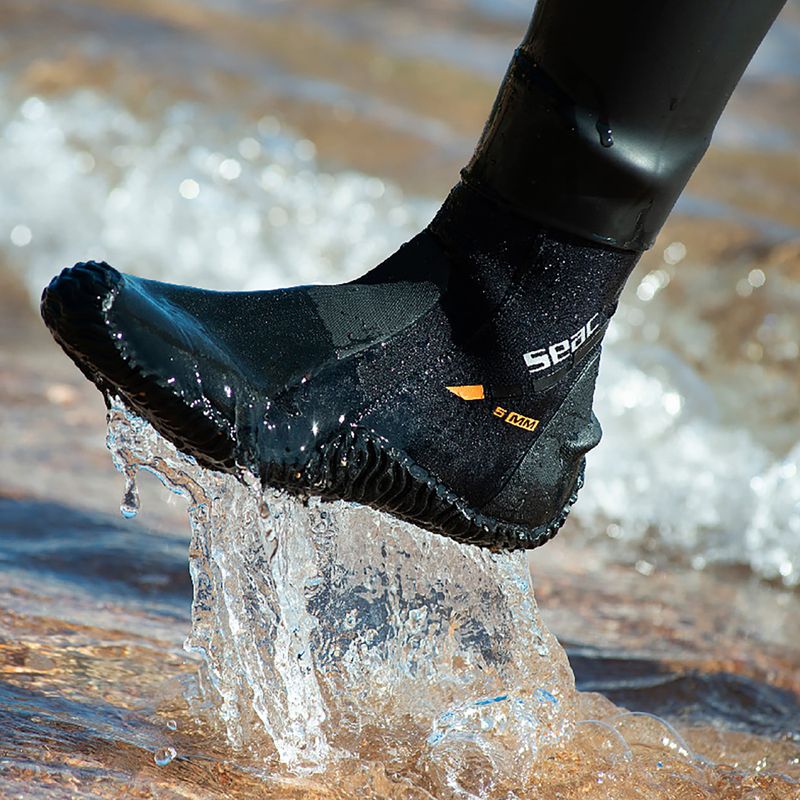Scarpe in neoprene SEAC Basic HD Zip 5 mm black 8
