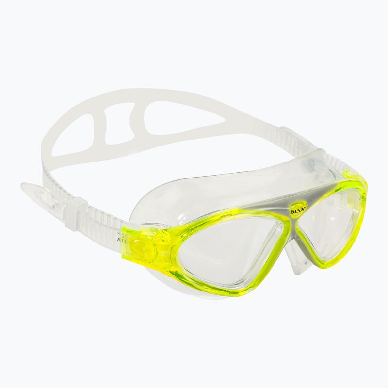 SEAC Vision Jr maschera da nuoto per bambini giallo