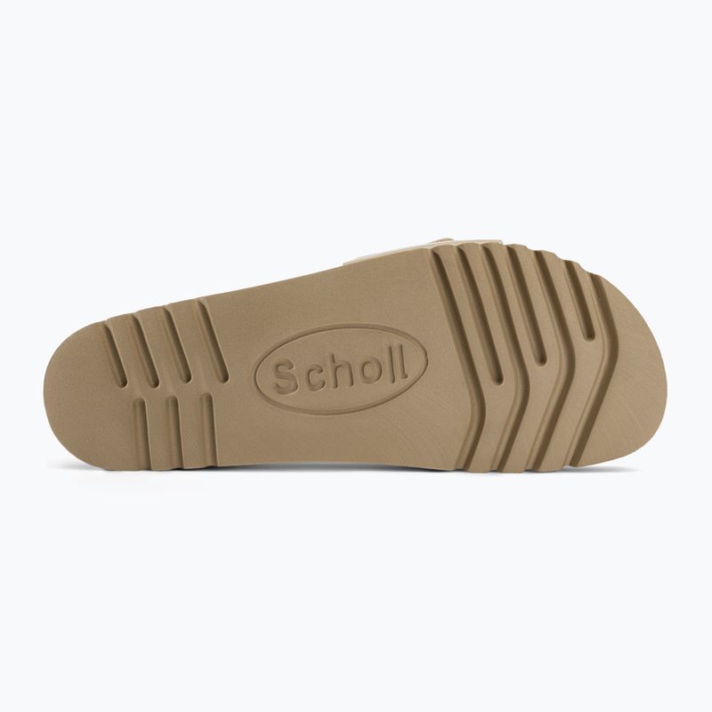 Scholl Estelle Patsynth beige infradito da donna 4