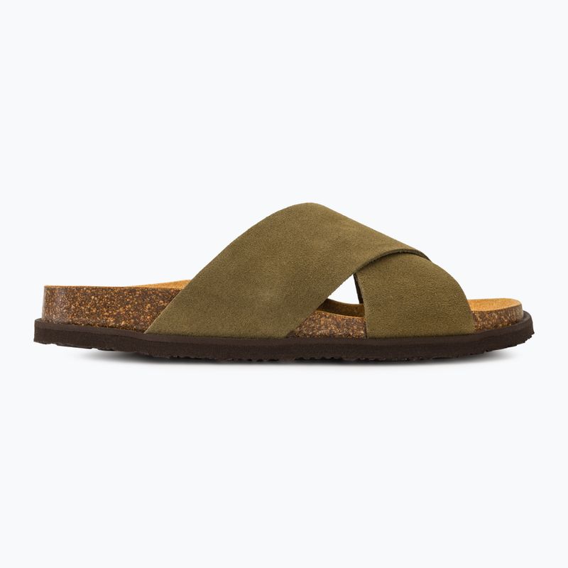 Infradito da uomo Scholl Leon Sue Hdjmb verde militare 2