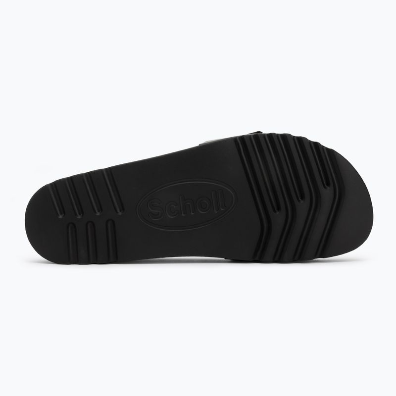 Scholl Estelle Laminated nero infradito da donna 4