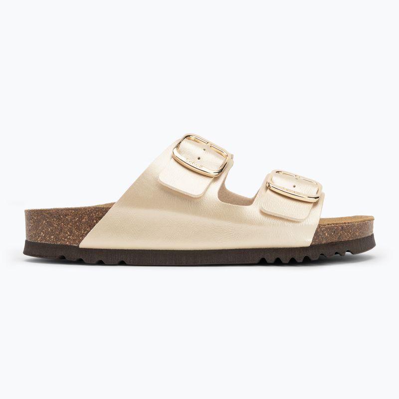 Scholl Josephine Metal, infradito da donna in oro chiaro 2
