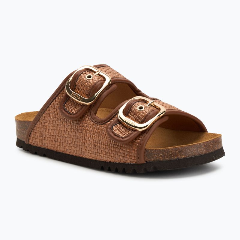 Scholl Noelle Raffia infradito donna cognac