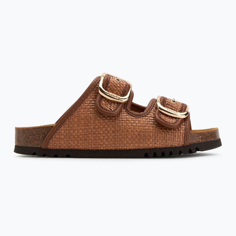 Scholl Noelle Raffia infradito donna cognac 2