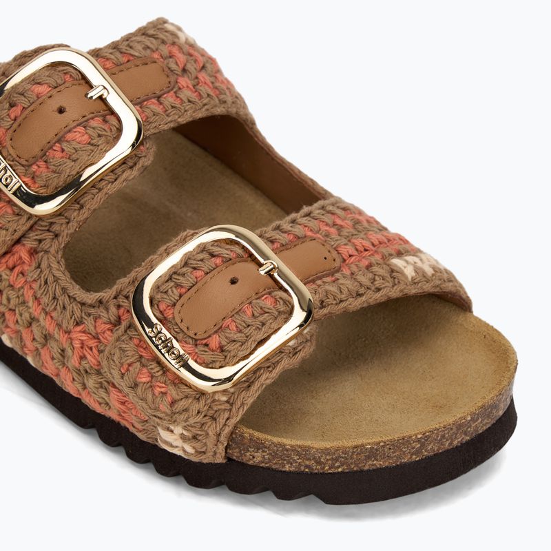 Scholl Noelle Crochet bude/marrone chiaro/cognac infradito da donna 7