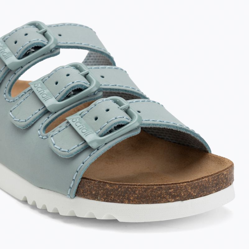 Scholl Rio Wedge Ad Med infradito da donna blu chiaro 7