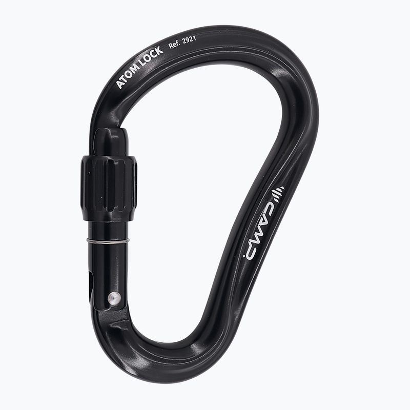 Moschettone da arrampicata CAMP Atom Lock black