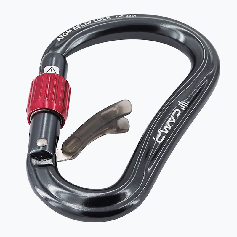 Moschettone da arrampicata CAMP Atom Belay Lock gun metal 2