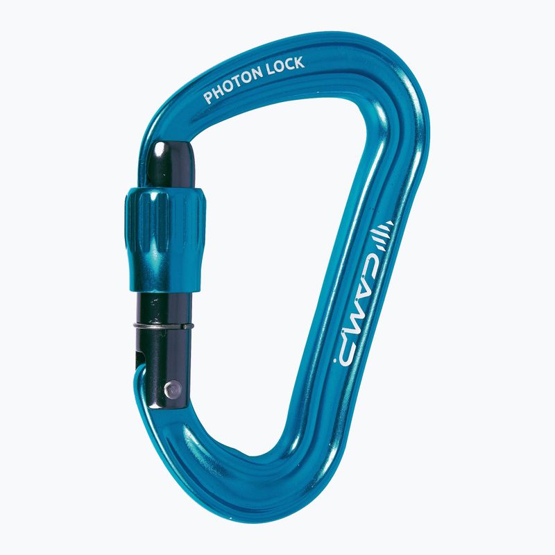 Moschettone da arrampicata CAMP Photon Lock blue