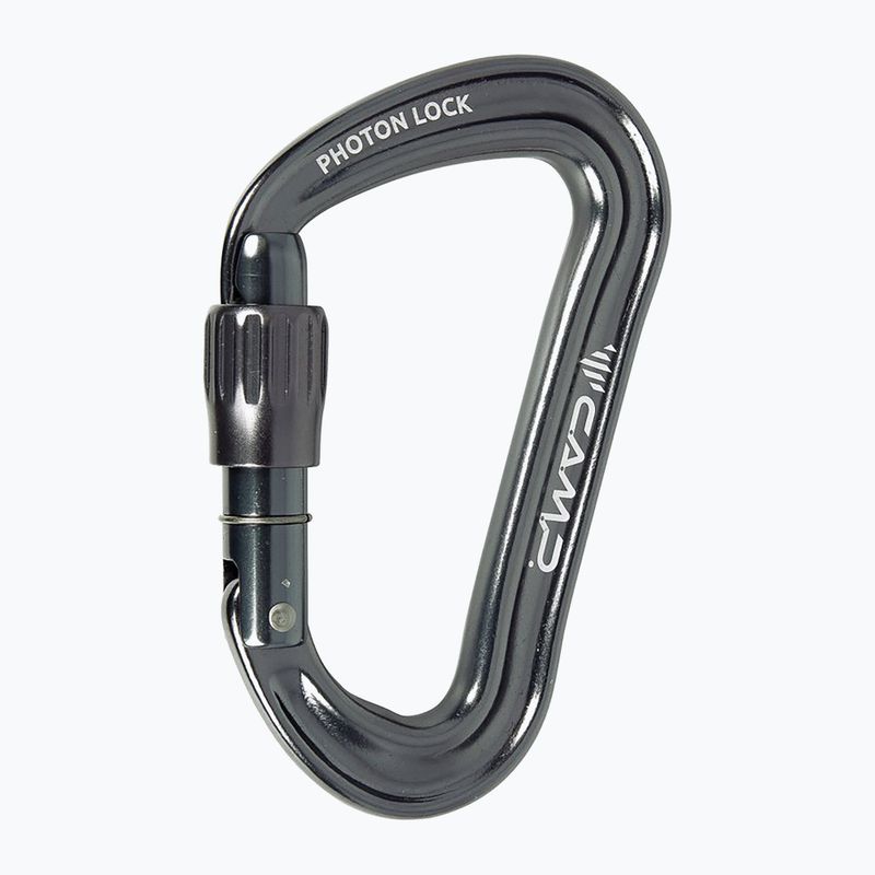 Moschettone da arrampicata CAMP Photon Lock gun metal