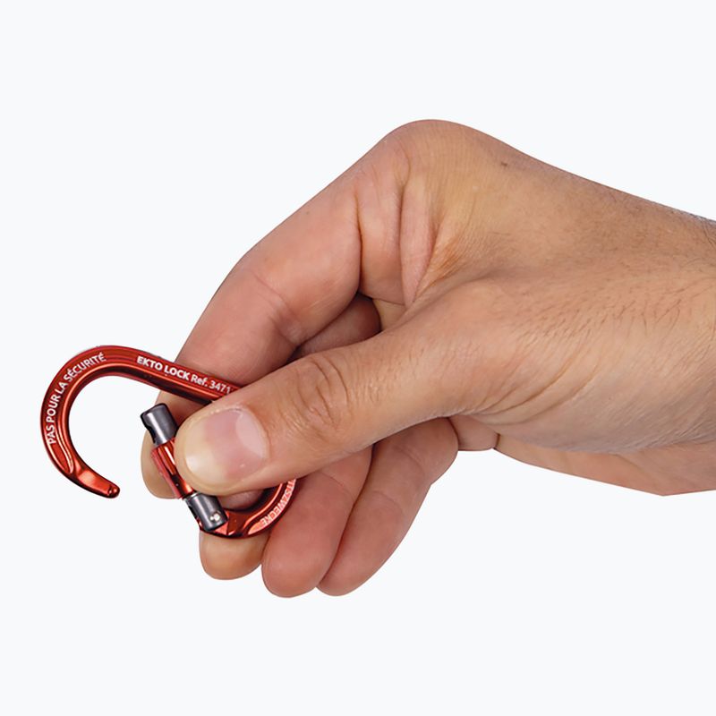 Moschettone da arrampicata CAMP Ekto Lock red 2
