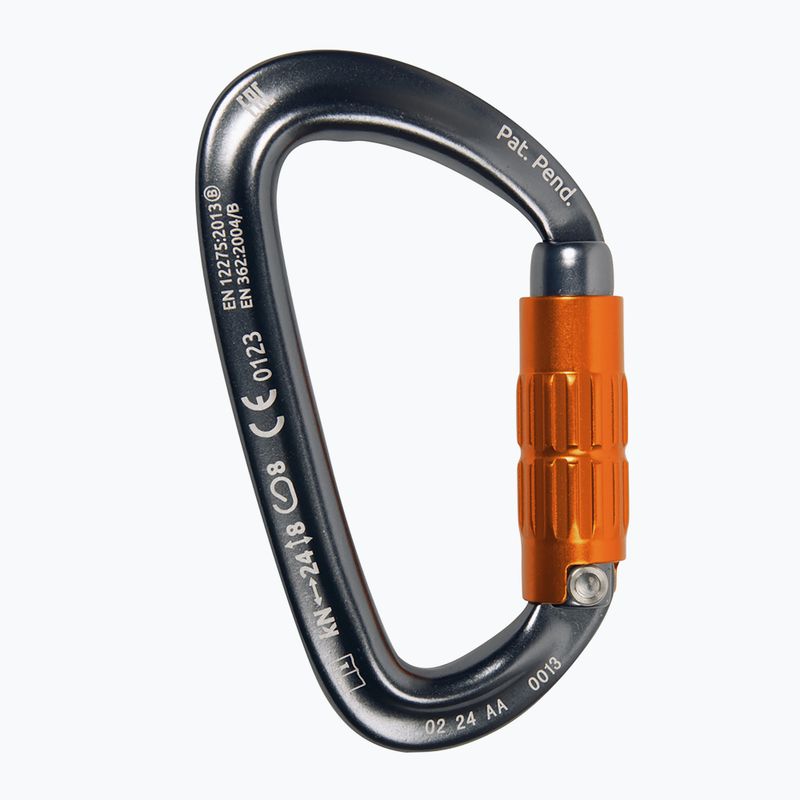 Moschettone da arrampicata CAMP Orbit 2Lock gun metal/orange 3