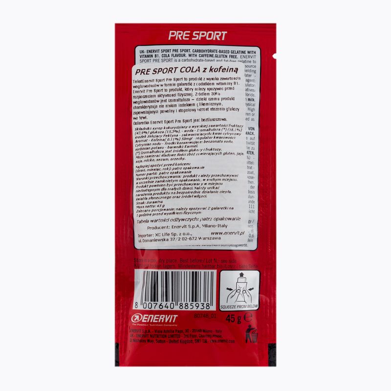 Enervit Pre Sport gelatina energetica 45 g cola 2