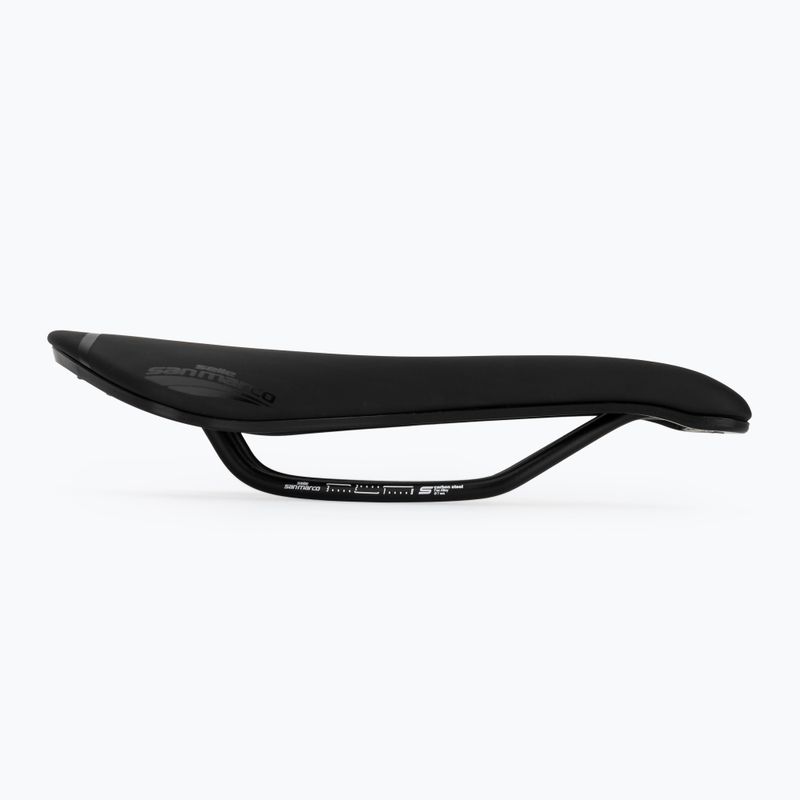 Sella da bicicletta SAN MARCO Uomo Aspide Short Sport Wide Open nera 2