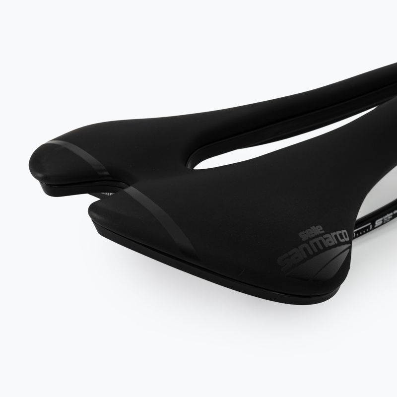 Sella da bicicletta SAN MARCO Uomo Aspide Short Sport Wide Open nera 5
