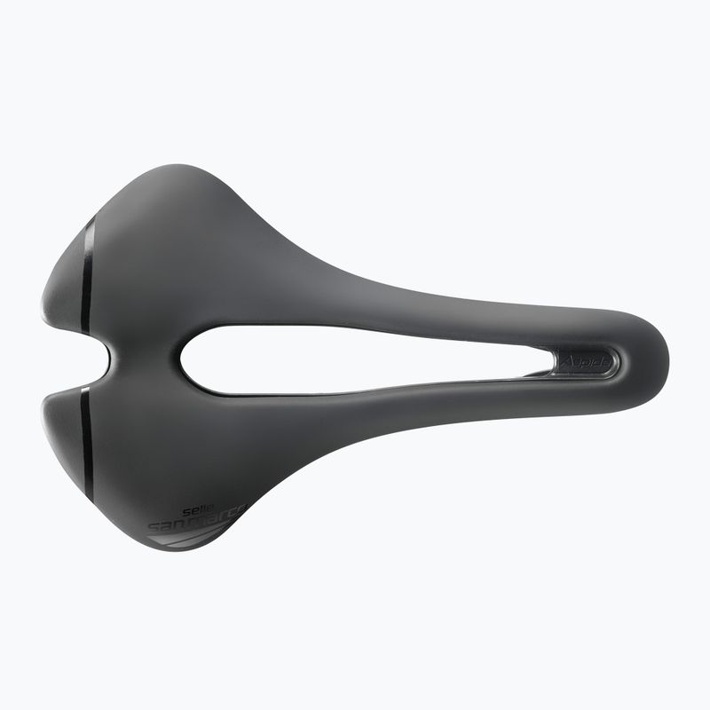 Sella da bicicletta SAN MARCO Uomo Aspide Short Sport Wide Open nera 2