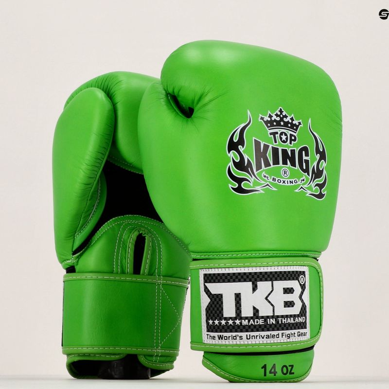 Guantoni da boxe verdi Top King Muay Thai Ultimate Air 7