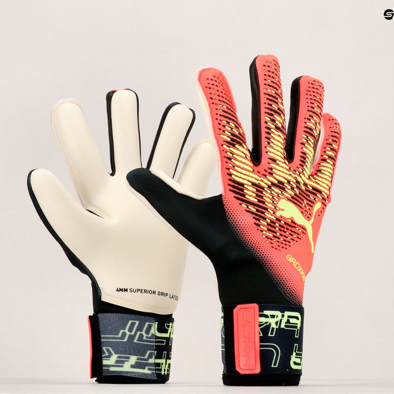 Guanto da portiere PUMA Ultra Grip 1 Hybrid corallo acceso/luce frizzante 7