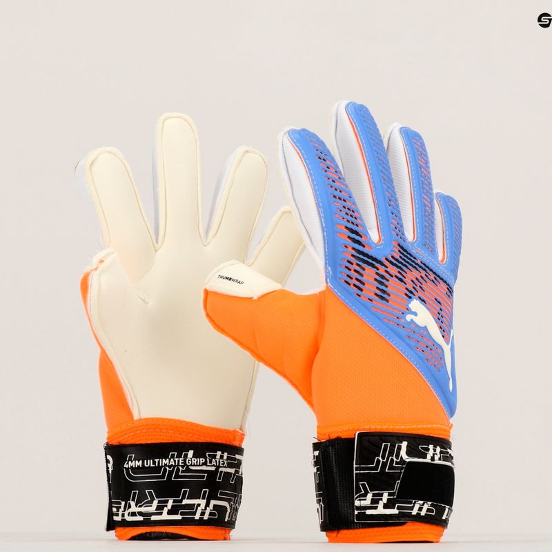 Guanto da portiere PUMA da bambino Ultra Grip 2 RC ultra arancione/blu glimmer 7